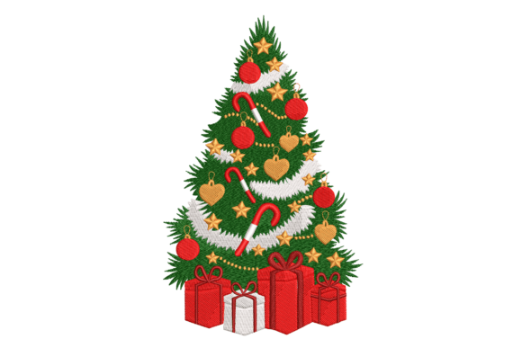 Christmas Tree with Gifts: A Designer's Review for Handmade Creations