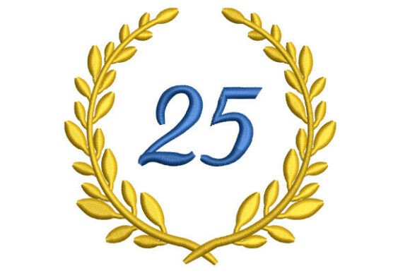 Review: Anniversary Wreath with Number 25 Design