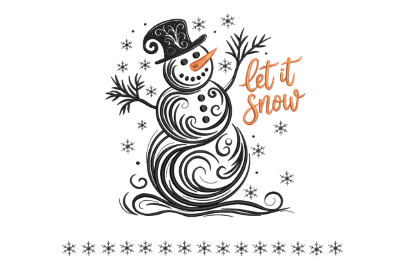 Review: Let It Snow Swirl Snowman for Boutique Sweatshirts