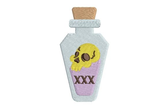 Spooky Poison Potion Bottle Embroidery Review