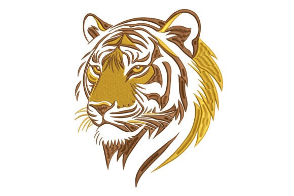 Tiger Head Embroidery Review: Bold Wildlife for Custom Apparel