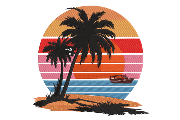 Tropical Sunset Palms Boat: A Designer's Field Review
